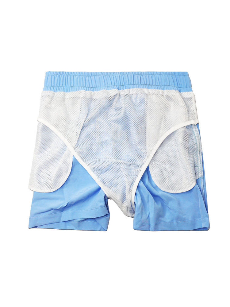 Men's Summer Mesh Beach Board Shorts | dmunderwear detail image 3