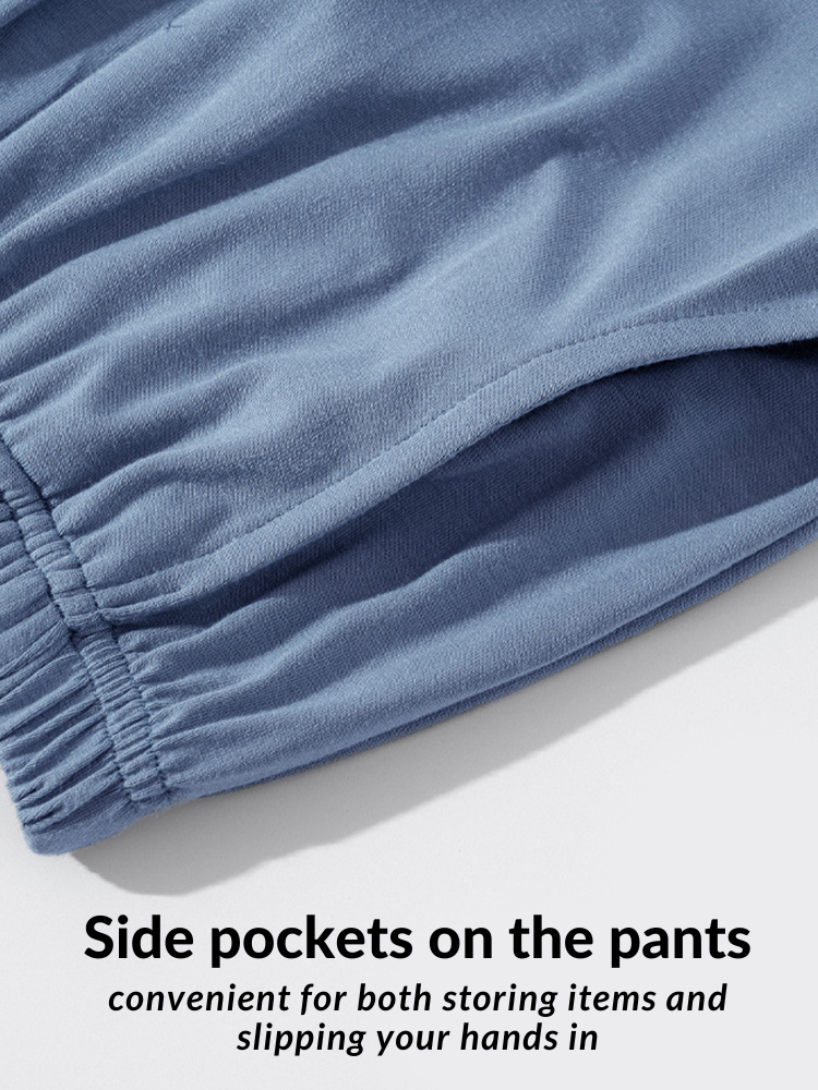 Men's Summer Modal Ice Silk Home Wear Pajama Set | dmunderwear detail image 14