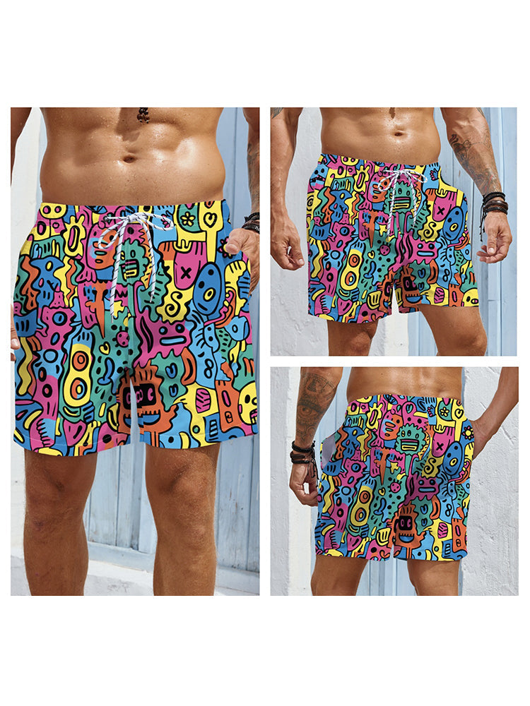 Men's Summer Surfing Quick-Dry Board Shorts | dmunderwear detail image 6