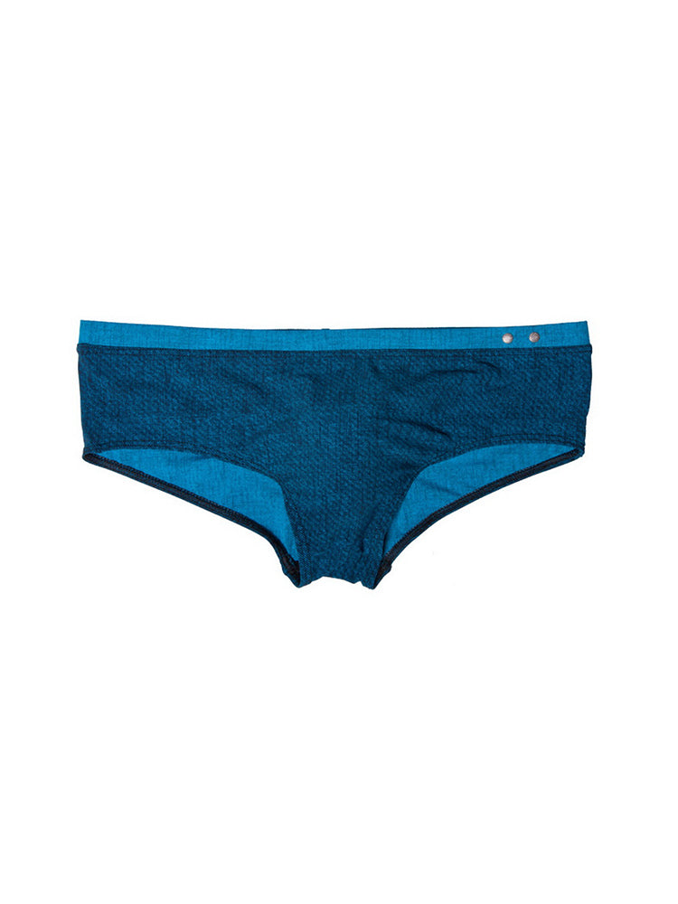 Men's Supportive Fit Anti-Odor Glazed Solid Color Low-Rise Swim Trunks | dmunderwear detail image 10