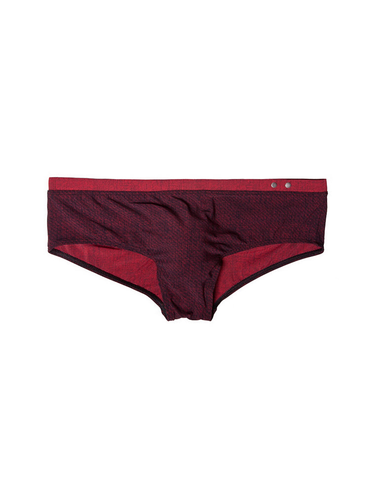 Men's Supportive Fit Anti-Odor Glazed Solid Color Low-Rise Swim Trunks | dmunderwear detail image 15