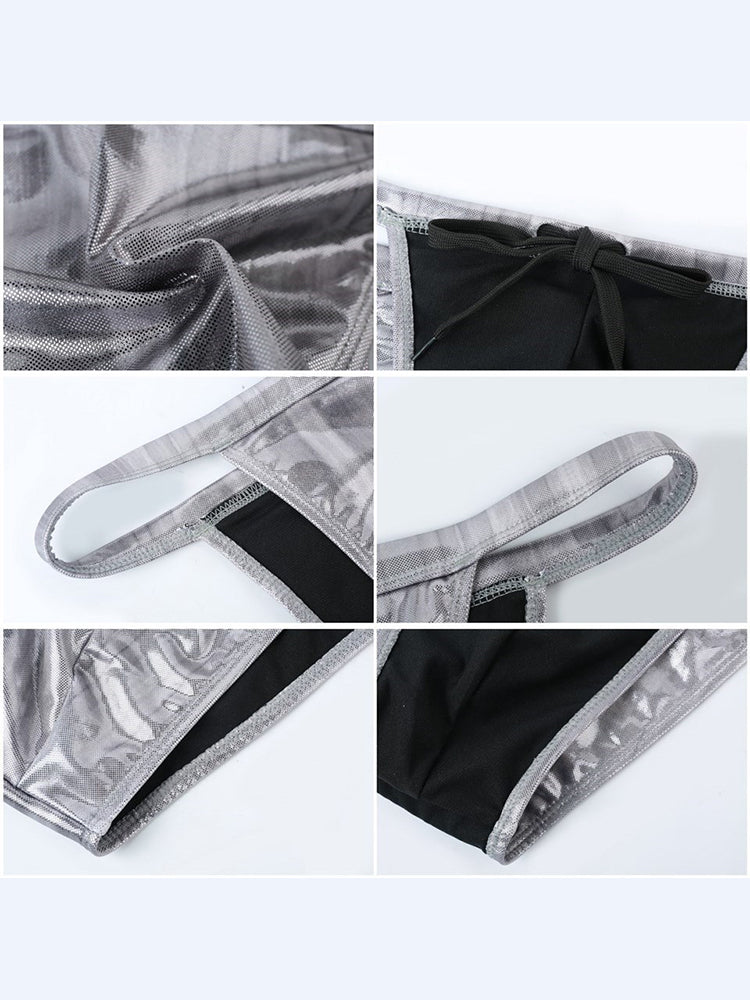 Men's Supportive Fit Lightweight & Airy Low-Rise Swim Briefs | dmunderwear detail image 13
