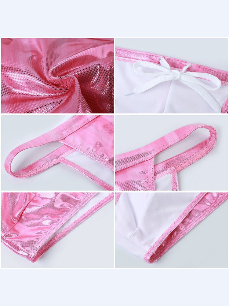 Men's Supportive Fit Lightweight & Airy Low-Rise Swim Briefs | dmunderwear detail image 16