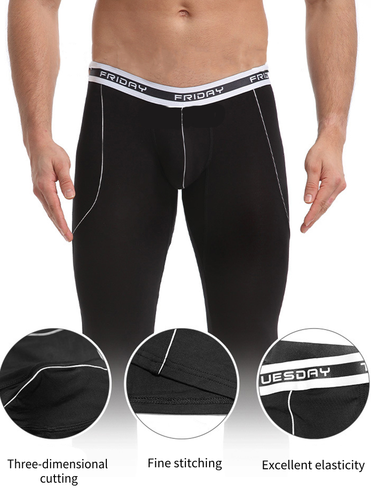 Men's Thermal Pants Bamboo Fiber Casual Thermal Pants | dmunderwear detail image 4
