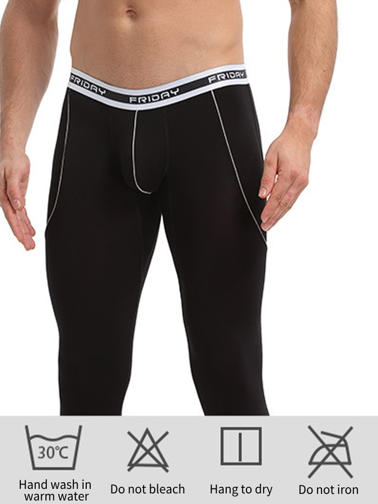 Men's Thermal Pants Bamboo Fiber Casual Thermal Pants | dmunderwear detail image 6