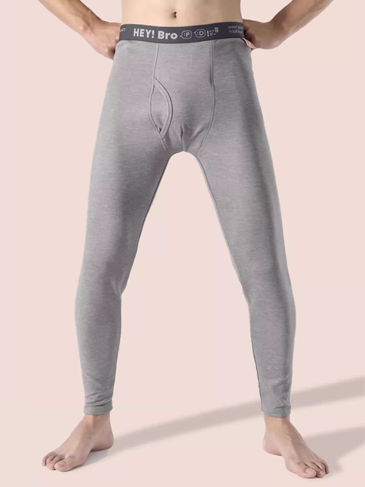 Men's Thermal Pants with Fleece Lining, Thickened Sports Base Layer Pants | dmunderwear detail image 18