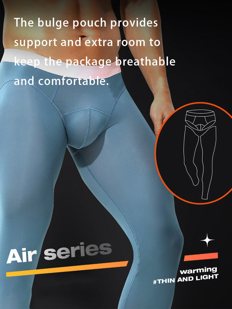 Men's Thin Slim-Fit 2-in-1 Thermal Bottoms & Long Johns | dmunderwear detail image 6