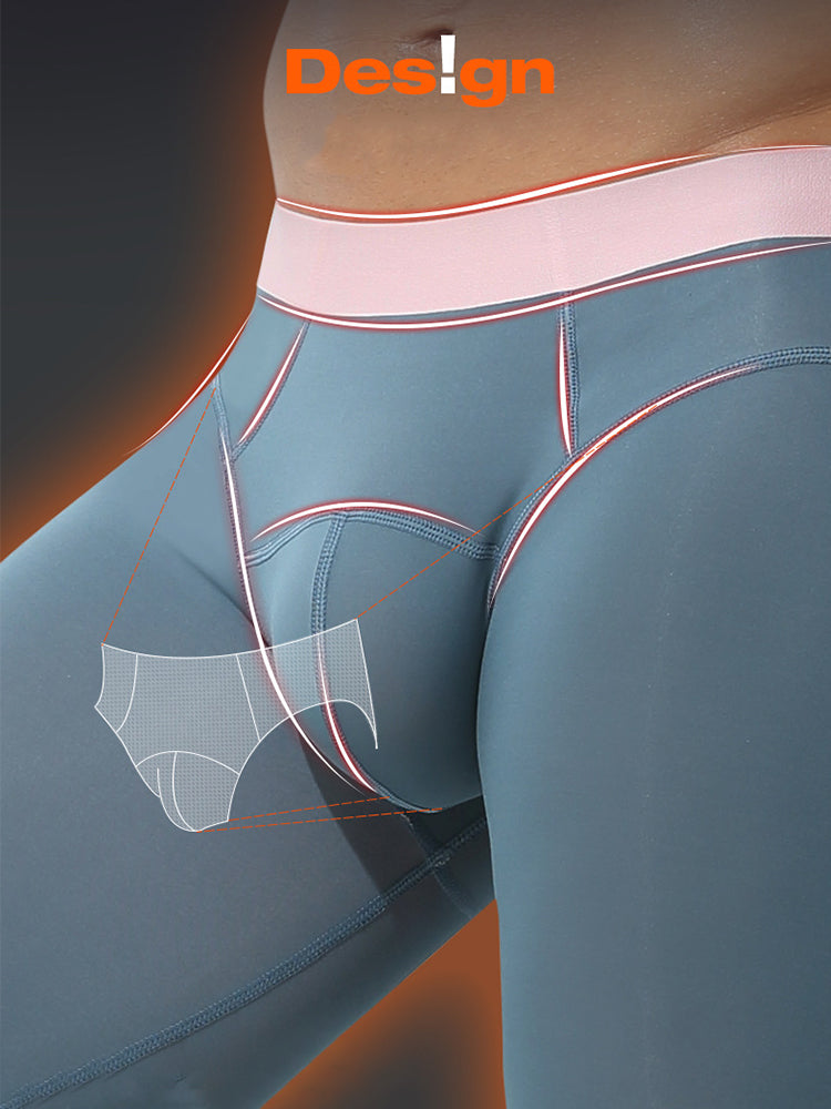 Men's Thin Slim-Fit 2-in-1 Thermal Bottoms & Long Johns | dmunderwear detail image 9