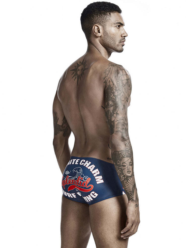 Men's Trendy Lightweight Seamless Comfort Odor-Control Swim Trunks | dmunderwear detail image 13