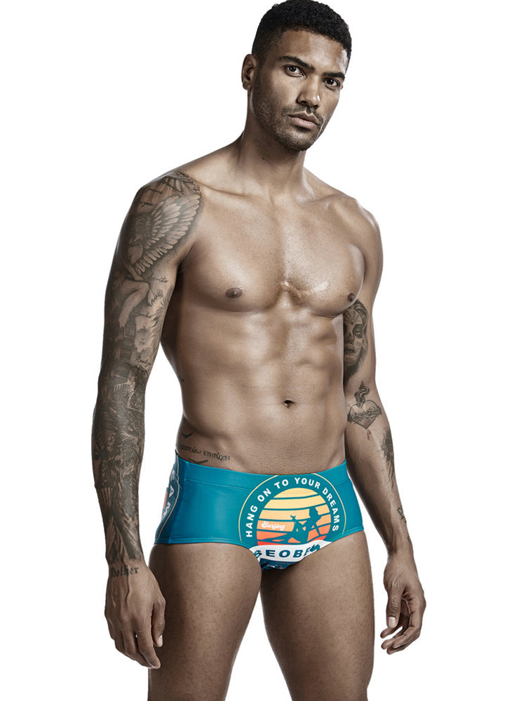 Men's Trendy Lightweight Seamless Comfort Odor-Control Swim Trunks | dmunderwear detail image 15