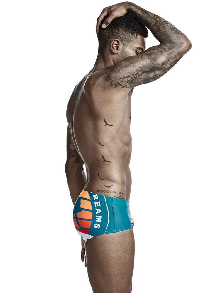Men's Trendy Lightweight Seamless Comfort Odor-Control Swim Trunks | dmunderwear detail image 16