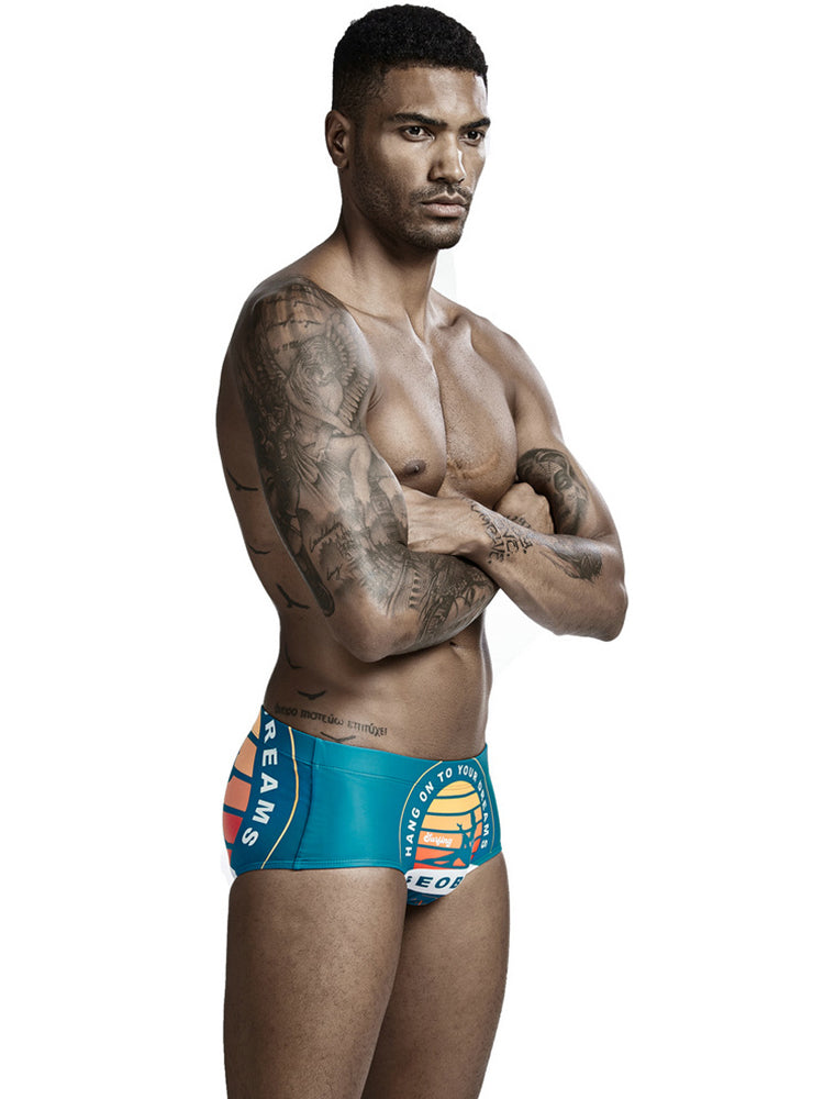 Men's Trendy Lightweight Seamless Comfort Odor-Control Swim Trunks | dmunderwear detail image 17
