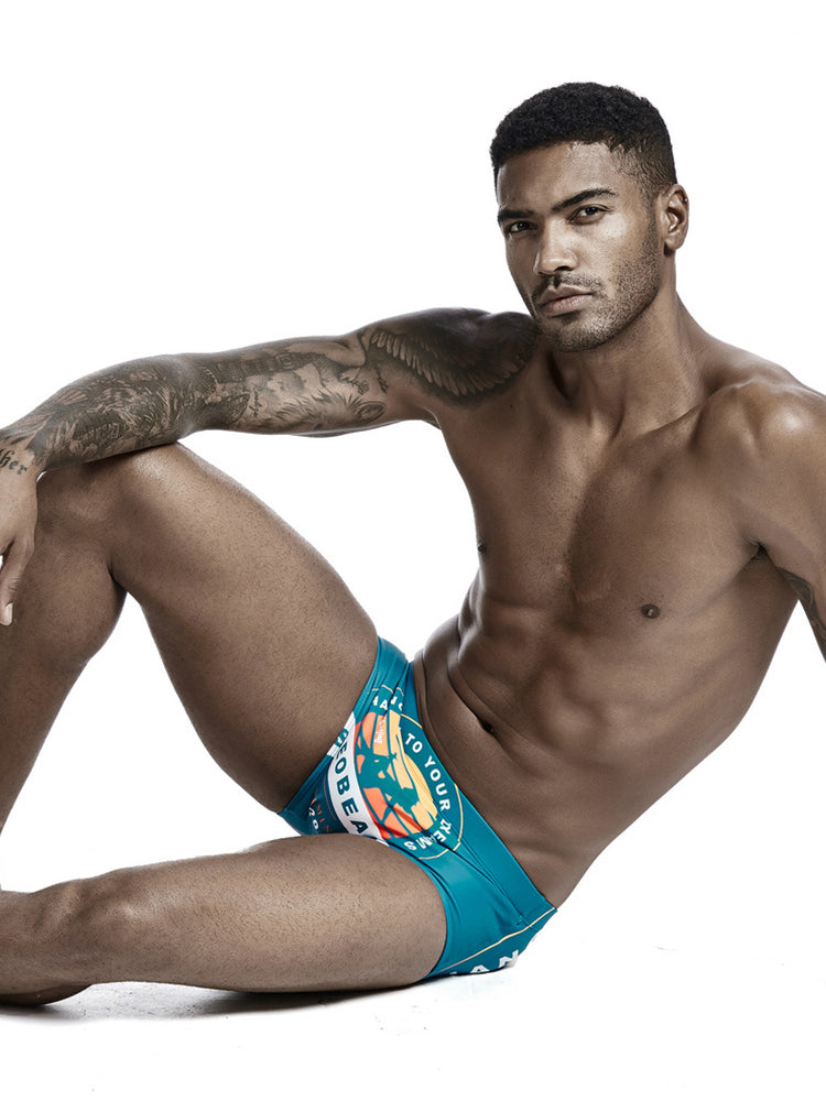 Men's Trendy Lightweight Seamless Comfort Odor-Control Swim Trunks | dmunderwear detail image 18