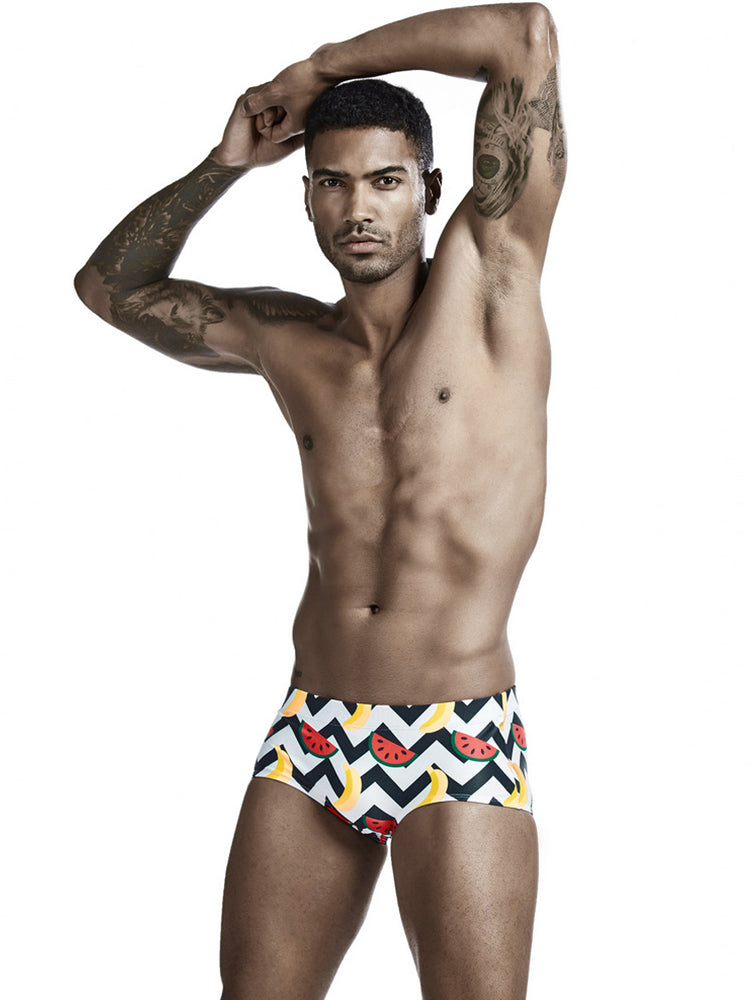 Men's Trendy Lightweight Seamless Comfort Odor-Control Swim Trunks | dmunderwear detail image 5