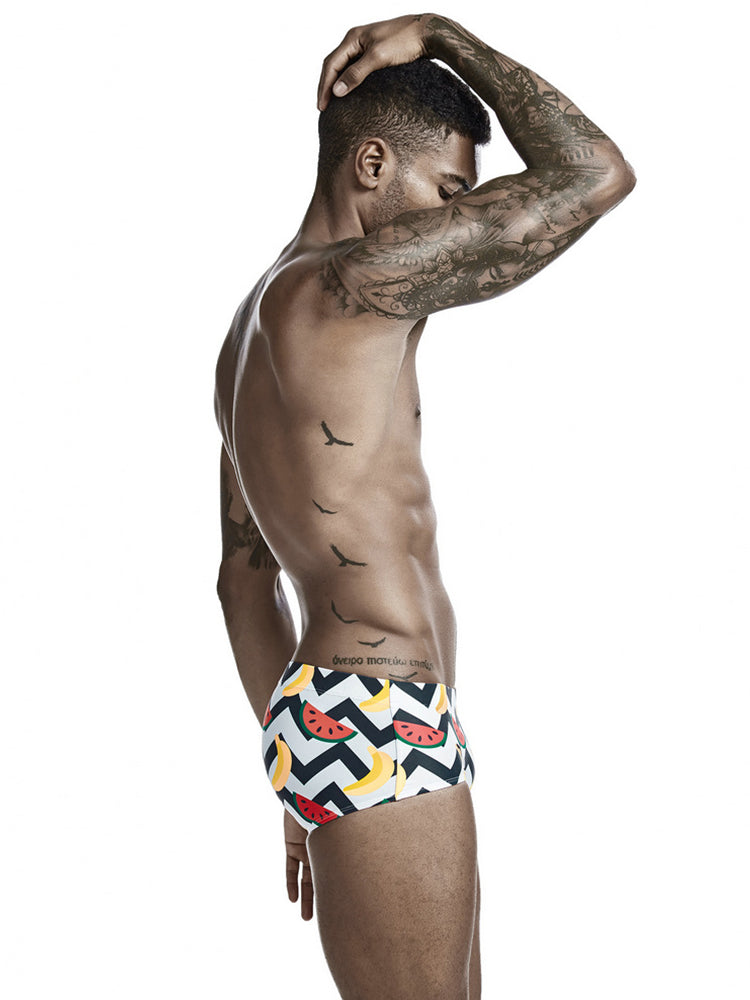 Men's Trendy Lightweight Seamless Comfort Odor-Control Swim Trunks | dmunderwear detail image 6