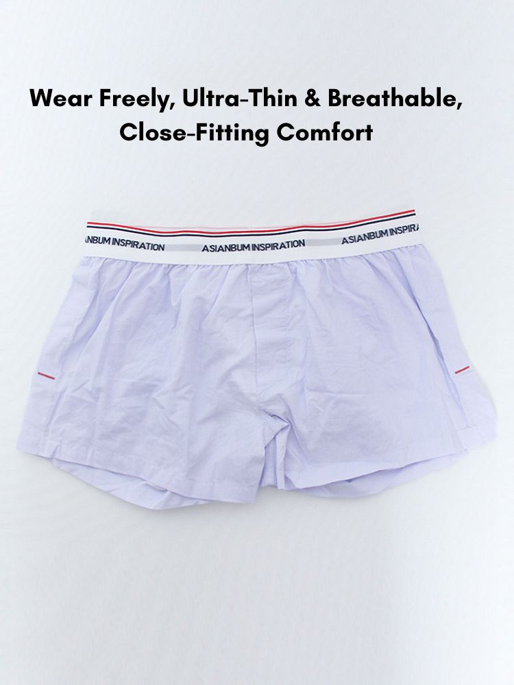 Men's Trendy Mid-Rise Breathable Lined Simple Home & Casual Boxers | dmunderwear detail image 4