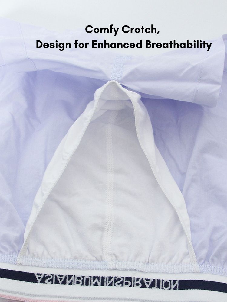 Men's Trendy Mid-Rise Breathable Lined Simple Home & Casual Boxers | dmunderwear detail image 6
