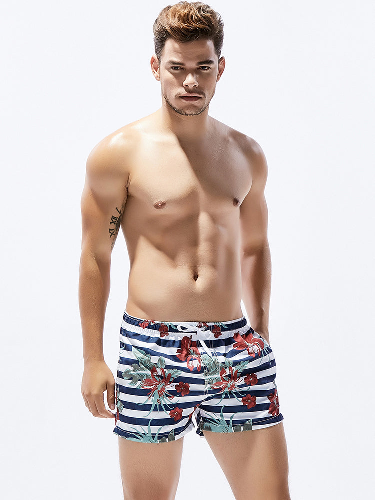 Men's Trendy Printed Sporty Cut Odor-Control Cooling Board Shorts | dmunderwear detail image 12