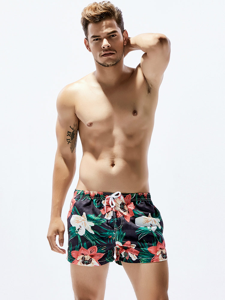 Men's Trendy Printed Sporty Cut Odor-Control Cooling Board Shorts | dmunderwear detail image 16
