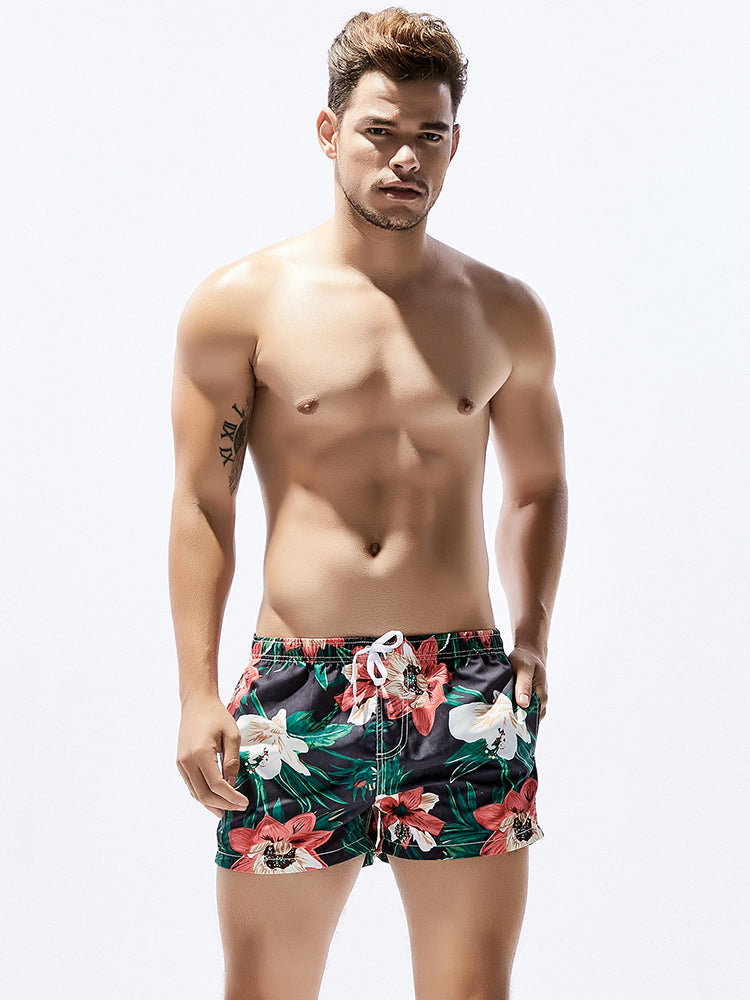 Men's Trendy Printed Sporty Cut Odor-Control Cooling Board Shorts | dmunderwear detail image 18