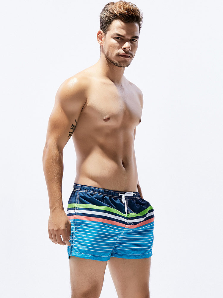 Men's Trendy Printed Sporty Cut Odor-Control Cooling Board Shorts | dmunderwear detail image 2