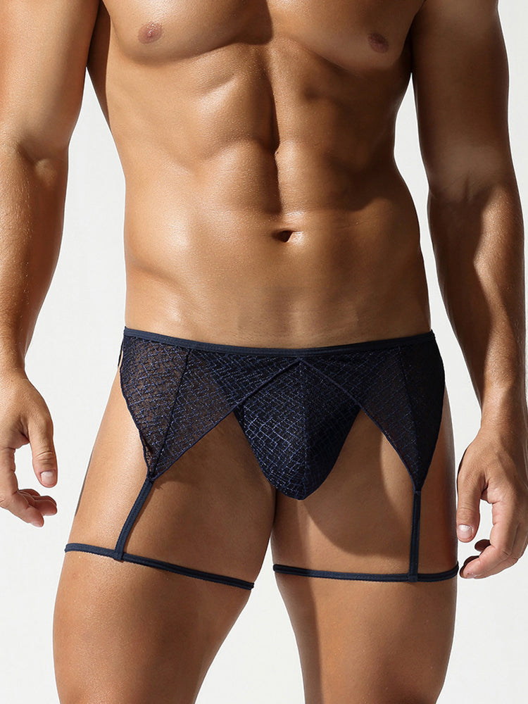 Men's Trendy Sexy Breathable String Set | dmunderwear detail image 2