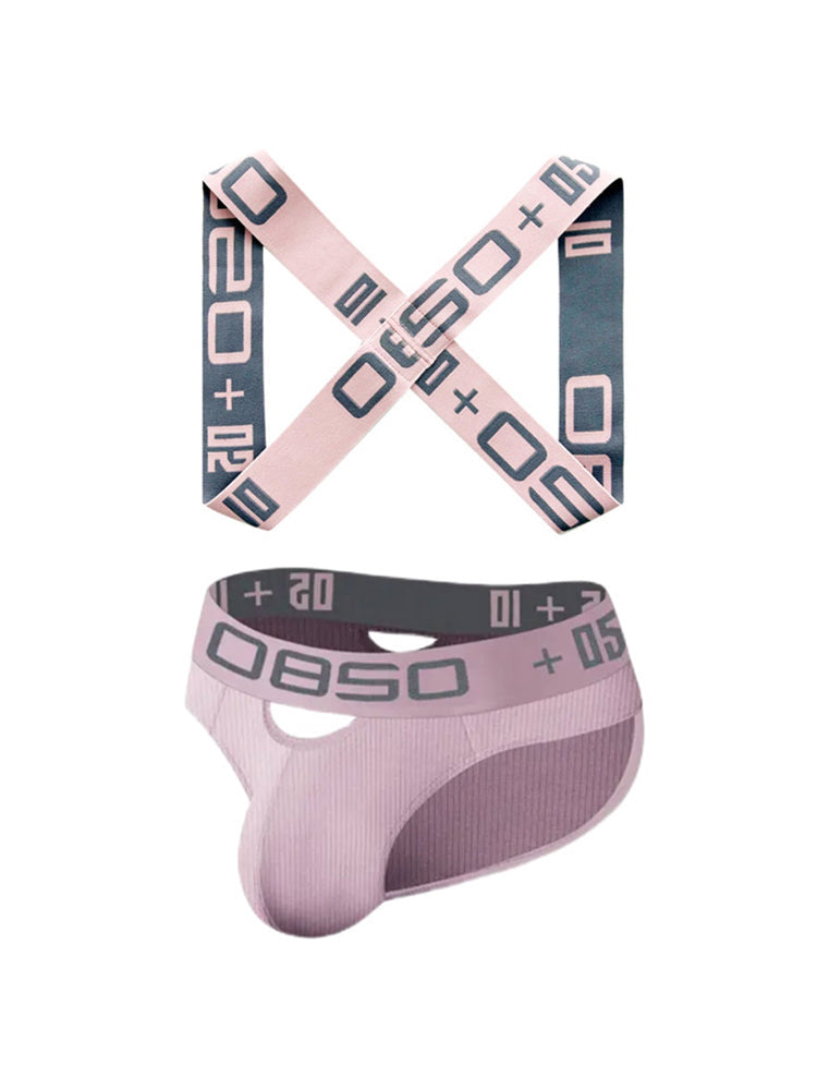 Men's Ultra-Soft Cotton Supportive Fit Activewear Shoulder Strap & Underwear | dmunderwear detail image 16