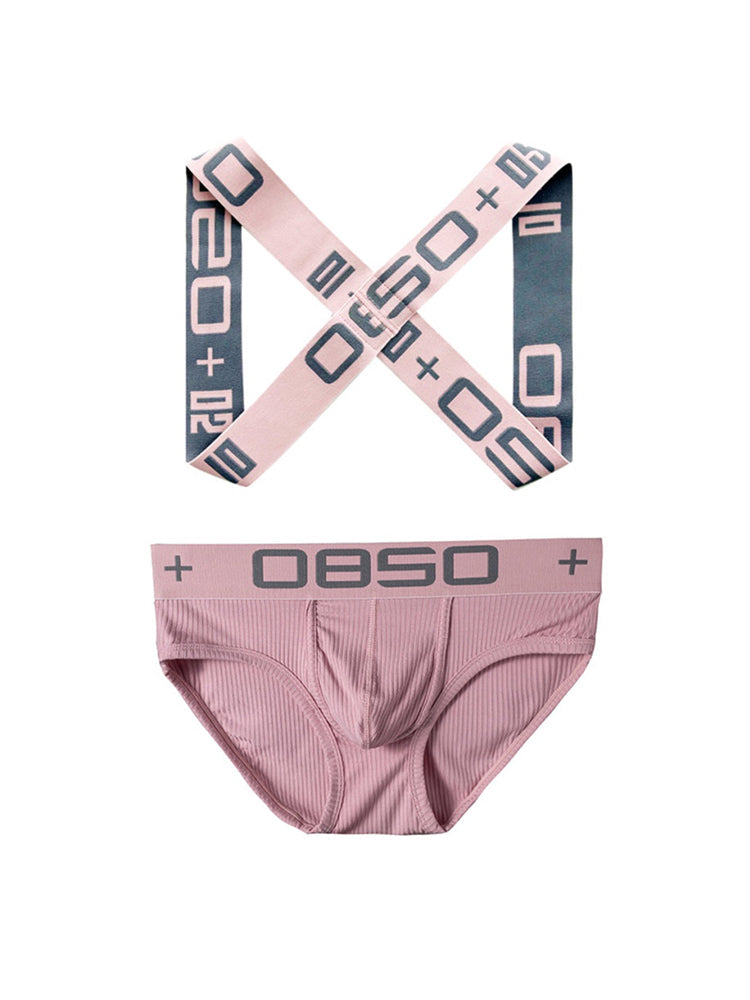 Men's Ultra-Soft Cotton Supportive Fit Activewear Shoulder Strap & Underwear | dmunderwear detail image 2