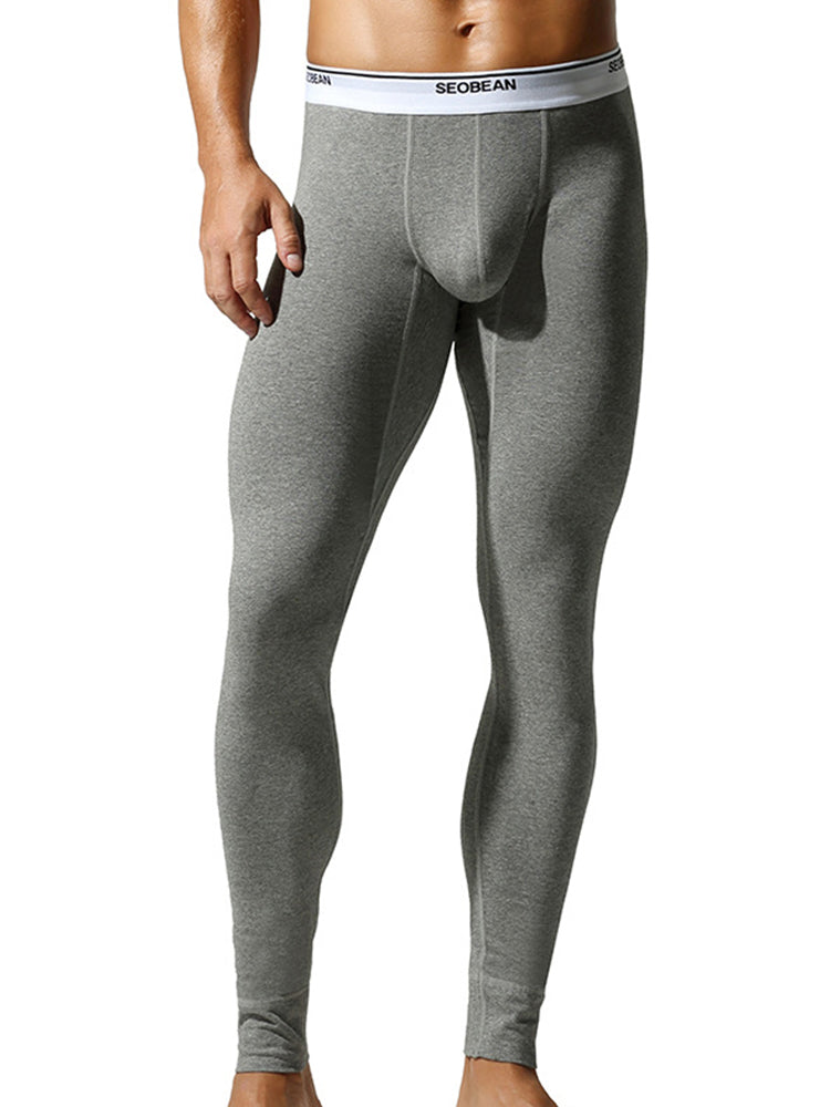 Men's Ultra-Soft Cotton Tag-Free Second-Skin Warm-Touch Cozy Thermal Bottoms | dmunderwear detail image 3