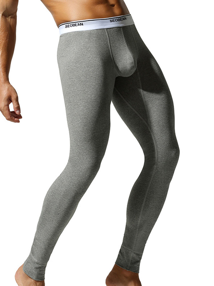 Men's Ultra-Soft Cotton Tag-Free Second-Skin Warm-Touch Cozy Thermal Bottoms | dmunderwear detail image 4