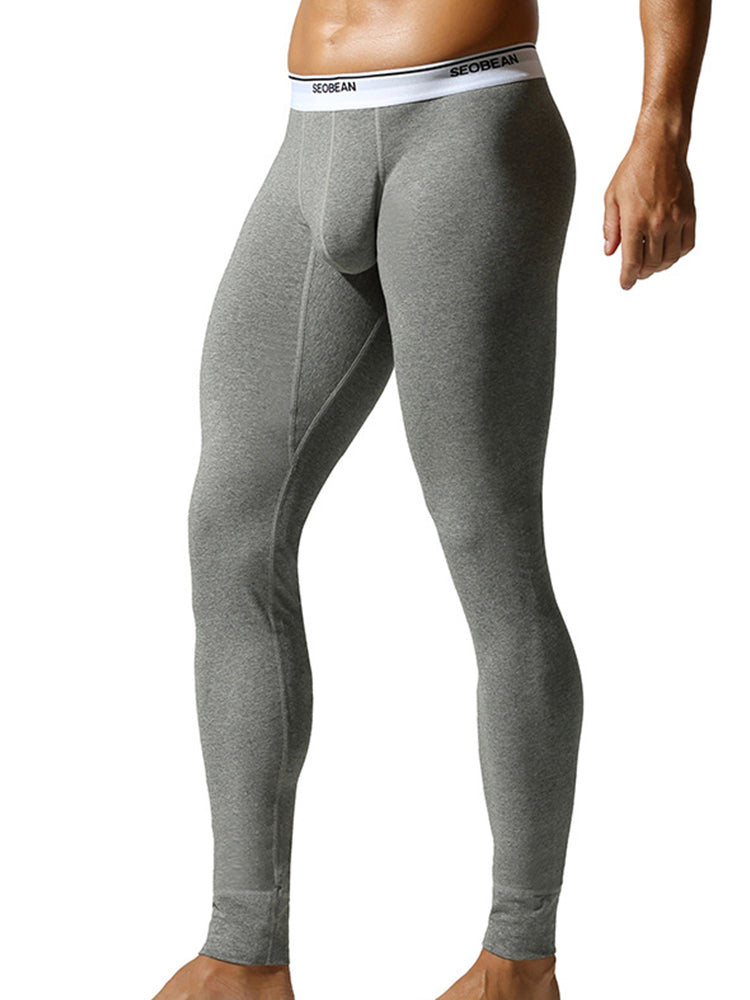 Men's Ultra-Soft Cotton Tag-Free Second-Skin Warm-Touch Cozy Thermal Bottoms | dmunderwear detail image 5