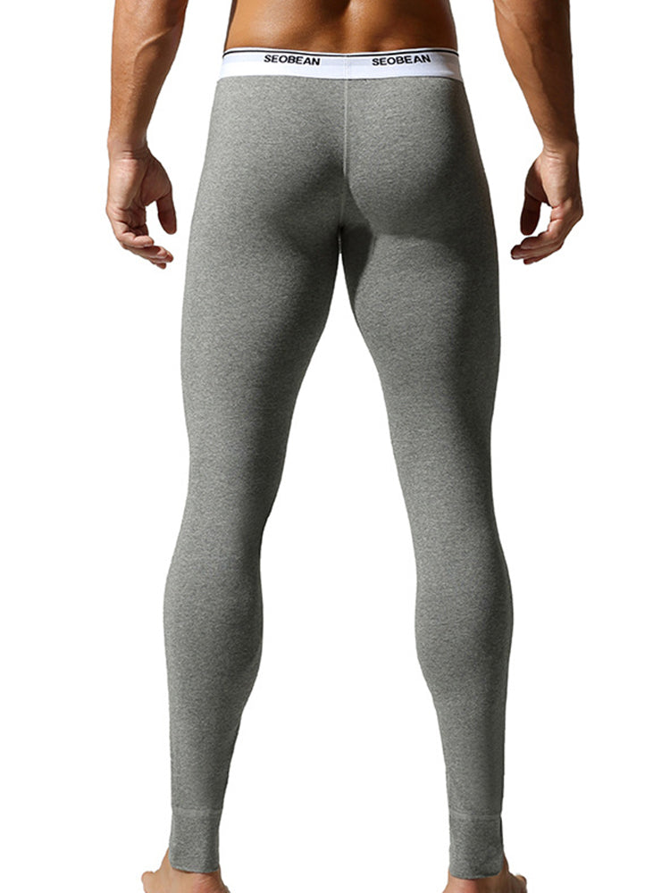 Men's Ultra-Soft Cotton Tag-Free Second-Skin Warm-Touch Cozy Thermal Bottoms | dmunderwear detail image 6