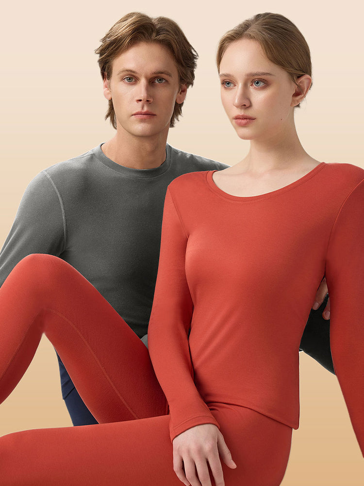 Men's Ultra-Soft Modal Second-Skin Warm-Touch Solid Color Cozy Thermal Sets | dmunderwear detail image 6
