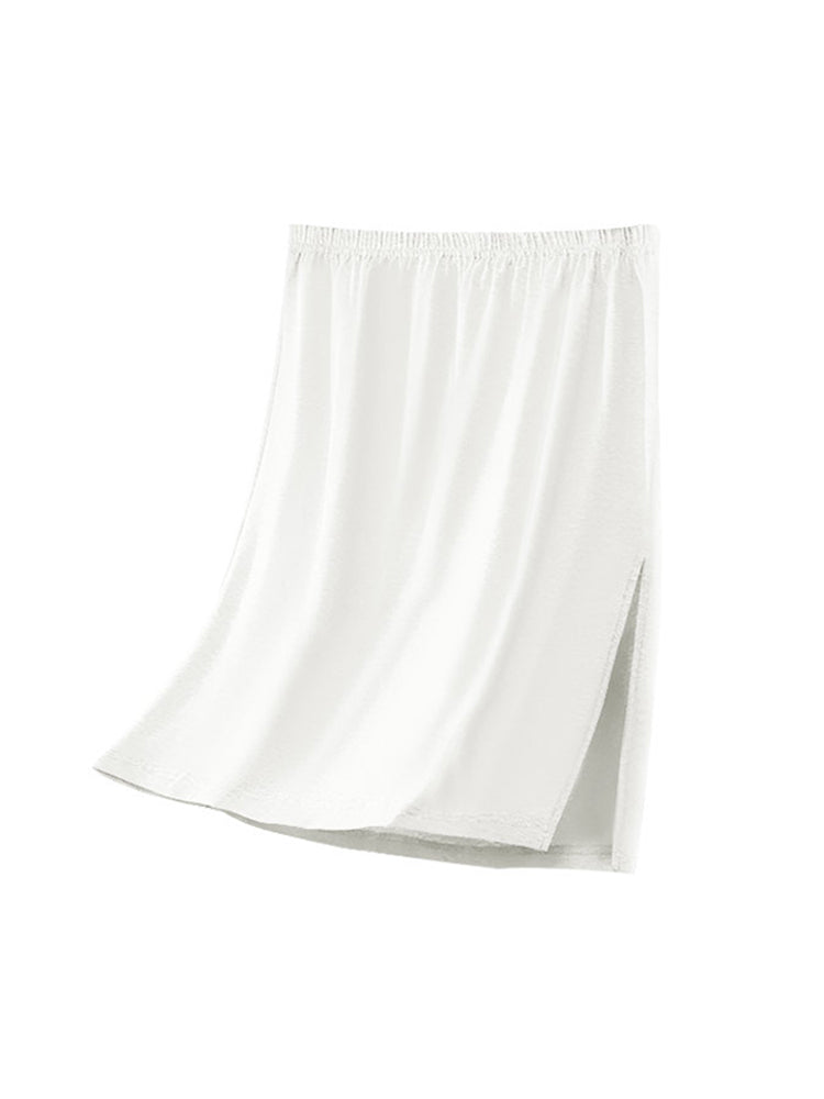 Men's Soft Modal Split-Side Relaxed Sleep Dress | dmunderwear detail image 2