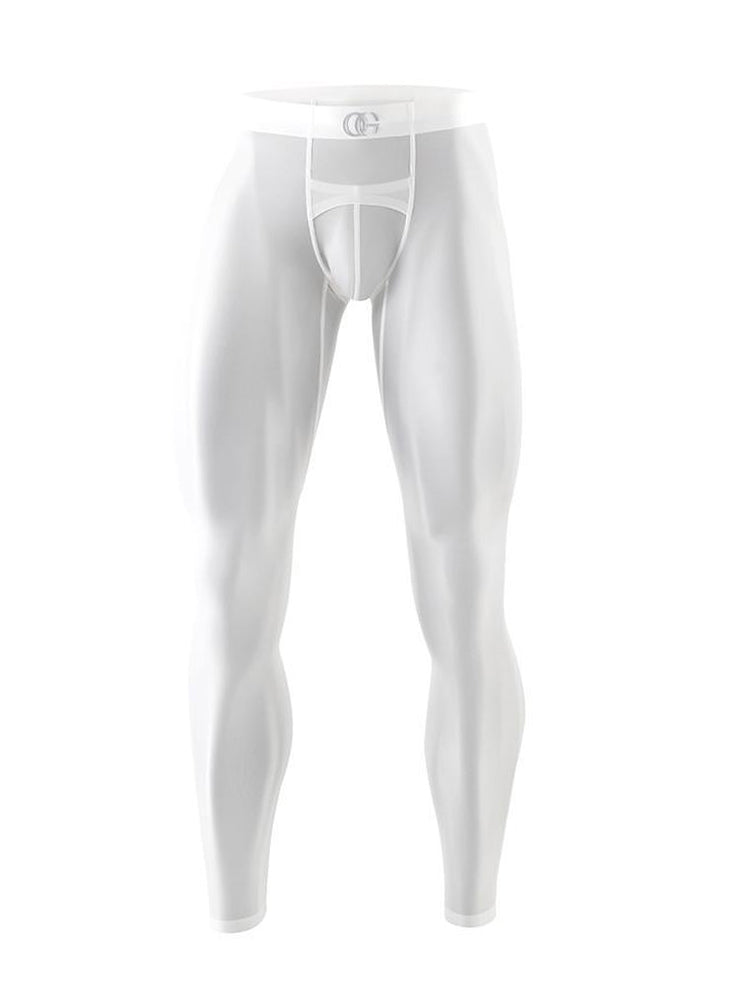 Men's Ultra-Thin Plastic Seamless Sexy Sports Tights | dmunderwear