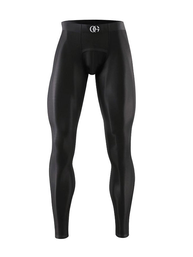 Men's Ultra-Thin Plastic Seamless Sexy Sports Tights | dmunderwear detail image 2