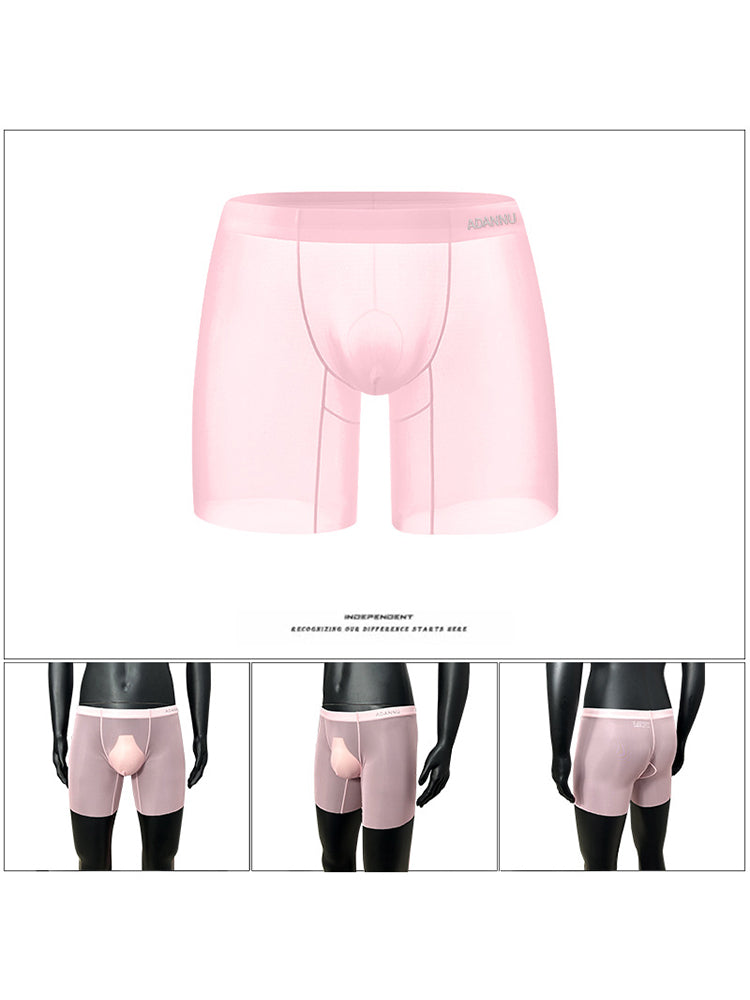 Men's Ultra-Thin Quick-Dry Sheer Boxer Briefs | dmunderwear detail image 14