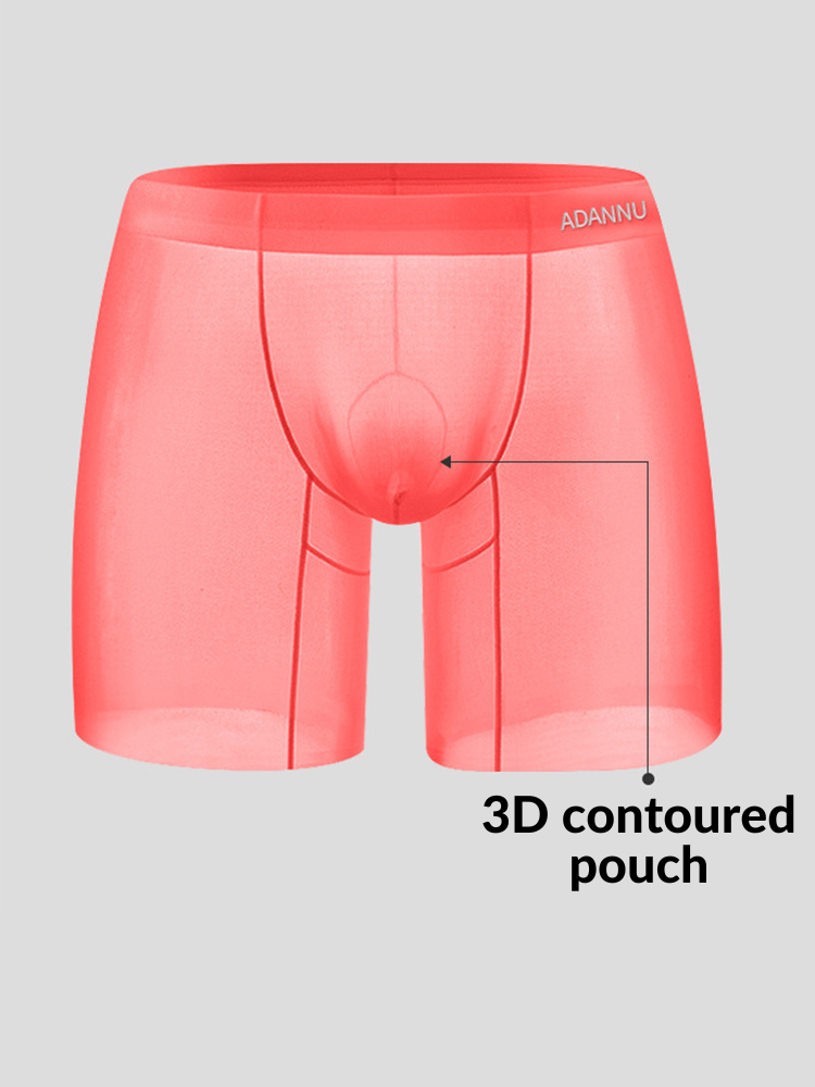 Men's Ultra-Thin Quick-Dry Sheer Boxer Briefs | dmunderwear detail image 4