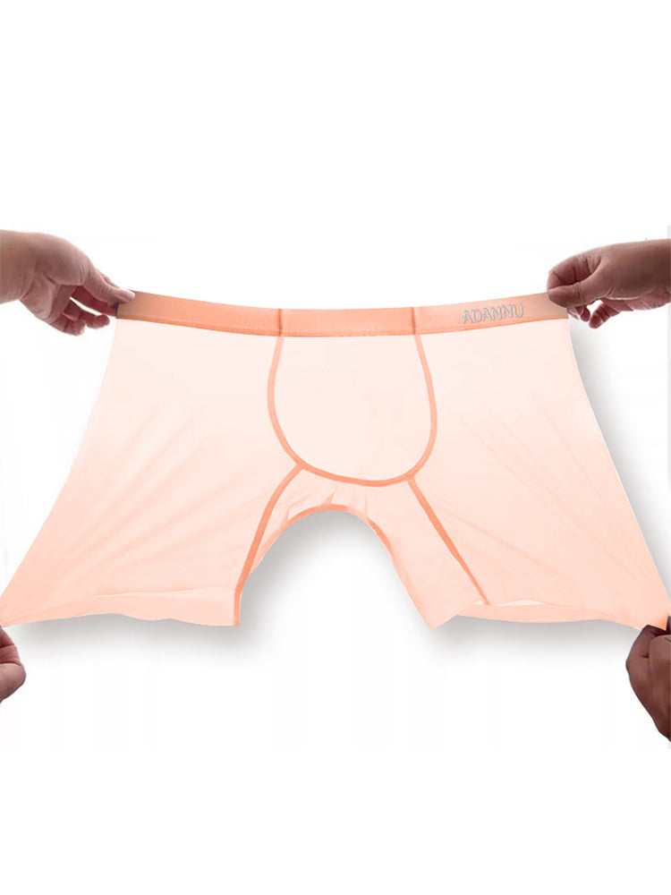Men's Ultra-Thin Quick-Dry Sheer Boxer Briefs | dmunderwear detail image 9