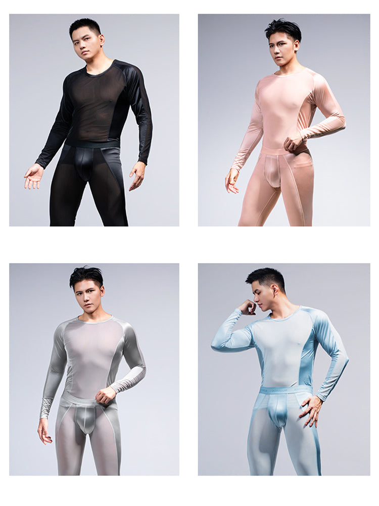 Men's Ultra-Thin Shape-Retaining Fabric Chafe-Free Design Activewear Tops & Tights | dmunderwear detail image 10