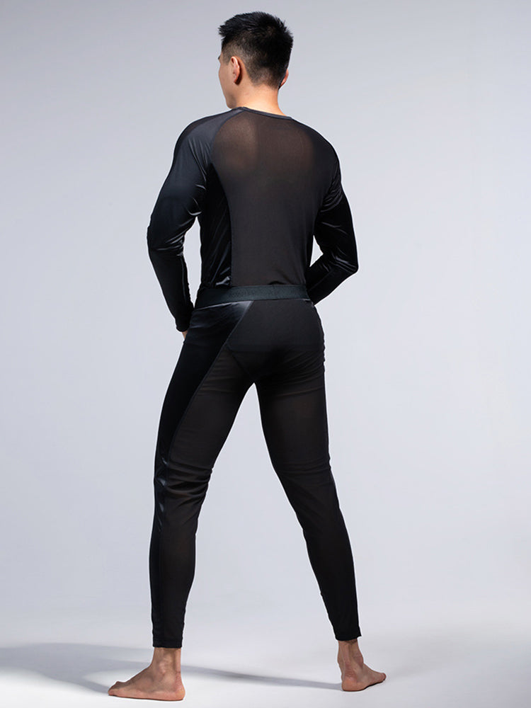 Men's Ultra-Thin Shape-Retaining Fabric Chafe-Free Design Activewear Tops & Tights | dmunderwear detail image 12