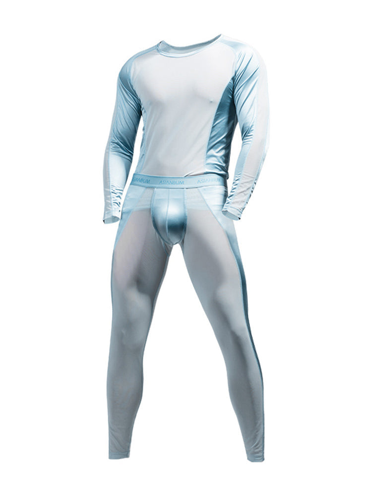Men's Ultra-Thin Shape-Retaining Fabric Chafe-Free Design Activewear Tops & Tights | dmunderwear detail image 3
