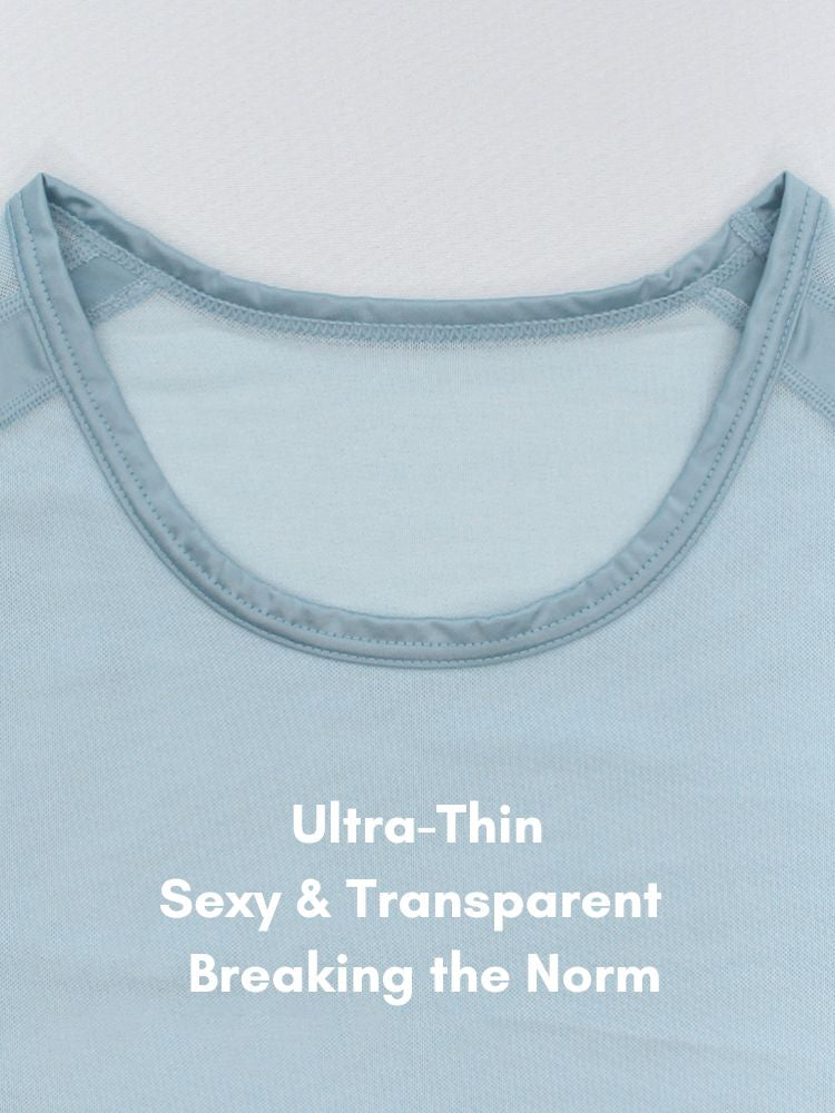 Men's Ultra-Thin Shape-Retaining Fabric Chafe-Free Design Activewear Tops & Tights | dmunderwear detail image 4