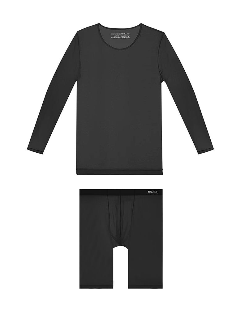 Men's Ultra-Thin Shape-Retaining Movement-Friendly Chafe-Free Design Activewear Sets | dmunderwear detail image 19