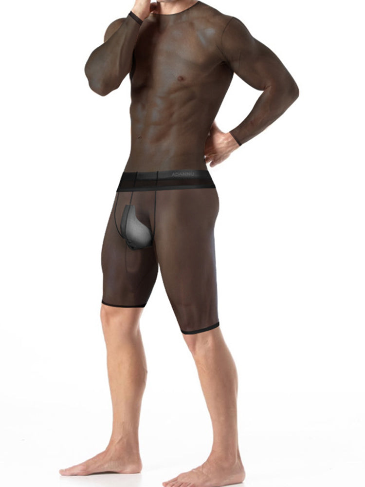 Men's Ultra-Thin Shape-Retaining Movement-Friendly Chafe-Free Design Activewear Sets | dmunderwear detail image 4