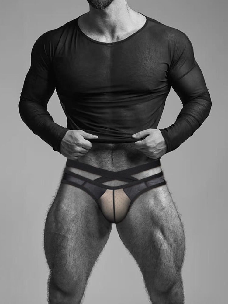 Men's Ultra-Thin Shape-Retaining Movement-Friendly Chafe-Free Design Activewear Sets | dmunderwear detail image 5