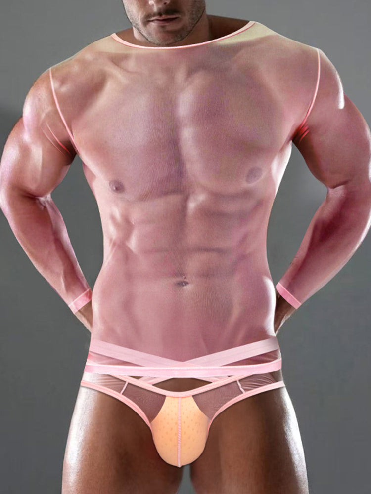 Men's Ultra-Thin Shape-Retaining Movement-Friendly Chafe-Free Design Activewear Sets | dmunderwear detail image 8