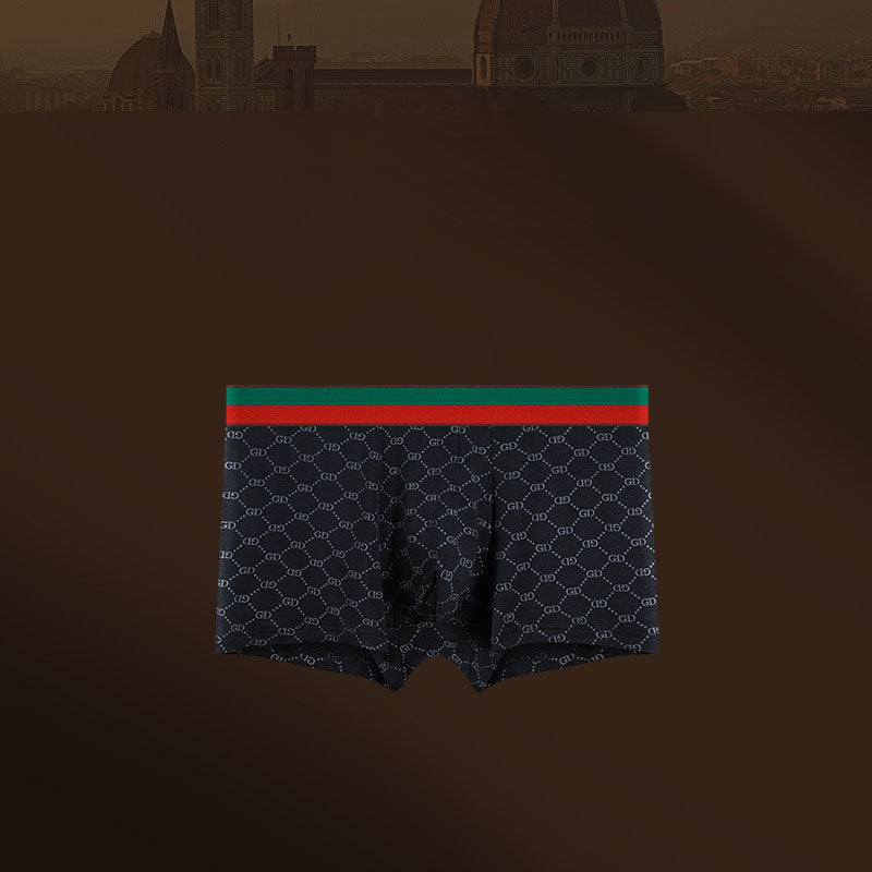 Men's underwear temperature-sensitive magnetic chip Modal boxers plus size boxers | dmunderwear detail image 10