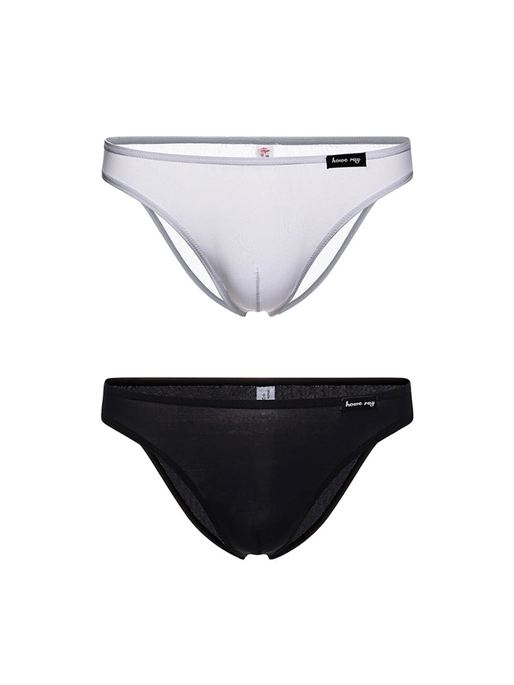 2 Pack Men's Breathable Ultra-thin Bikini | dmunderwear detail image 14