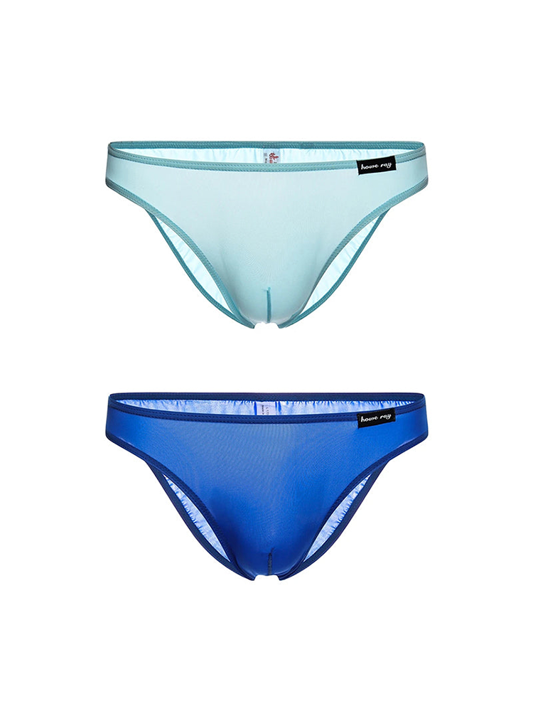 2 Pack Men's Breathable Ultra-thin Bikini | dmunderwear detail image 2